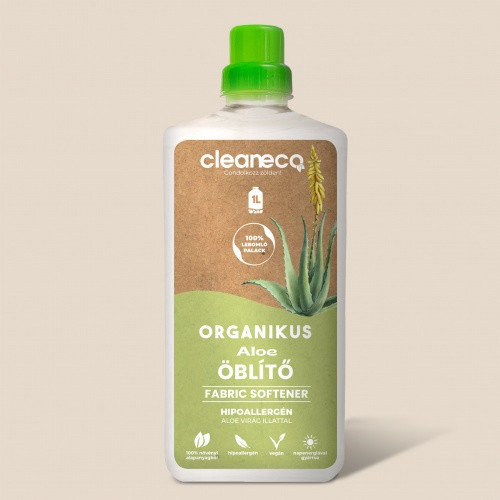 Cleaneco Bio Öblítő Aloe virág illattal 1 l- komposztálható csomagolásban