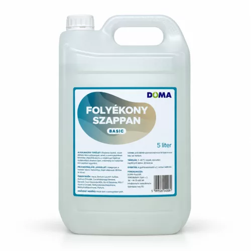 DOMA folyékony krémszappan Basic 5 literes kanna