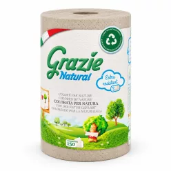 Lucart Grazie Natural 3 rétegű, 150 lapos havannabarna tekercses kéztörlő