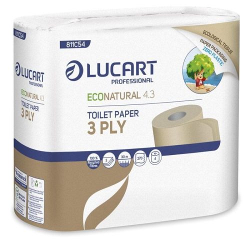 Lucart Eco Natural 3 rétegű wc papír 