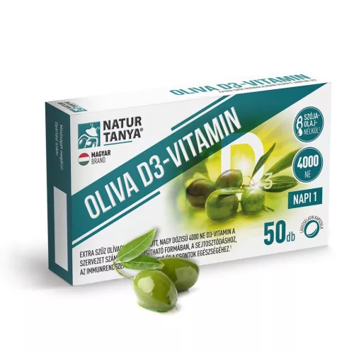  Natur Tanya® OLIVA D3-vitamin - 4000 NE 