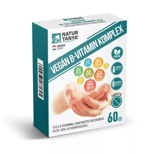 Natur Tanya® Vegán B-Vitamin Komplex – 8 féle B-vitaminnal (60 db)