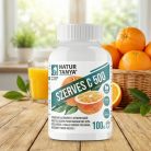 Natur Tanya® Szerves C-500 – Gyomorkímélő, Savmentes C-vitamin Rágótabletta (100 db)
