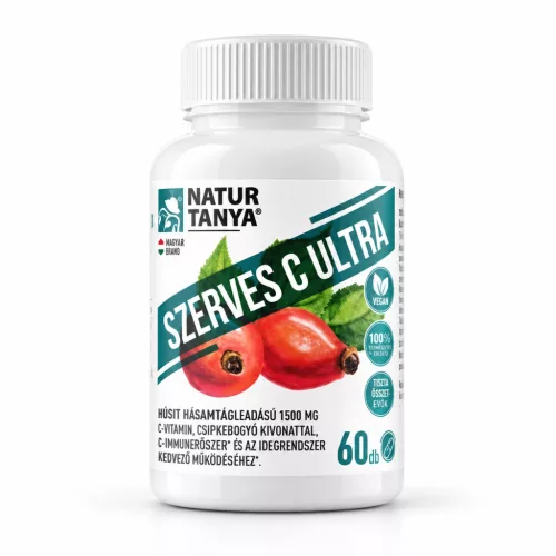 Natur Tanya® Szerves C Ultra – 1500 mg retard C-vitamin (60 db)