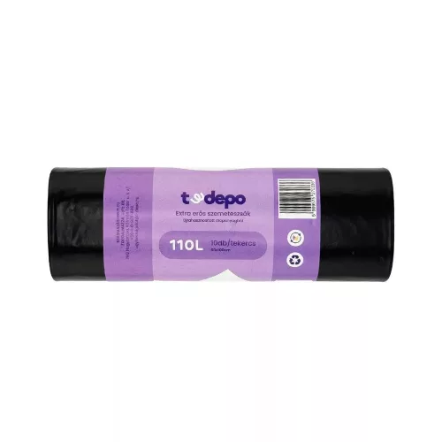 T-Depo szemeteszsák 110L - 60*100cm, extra erős, 10db/tekercs