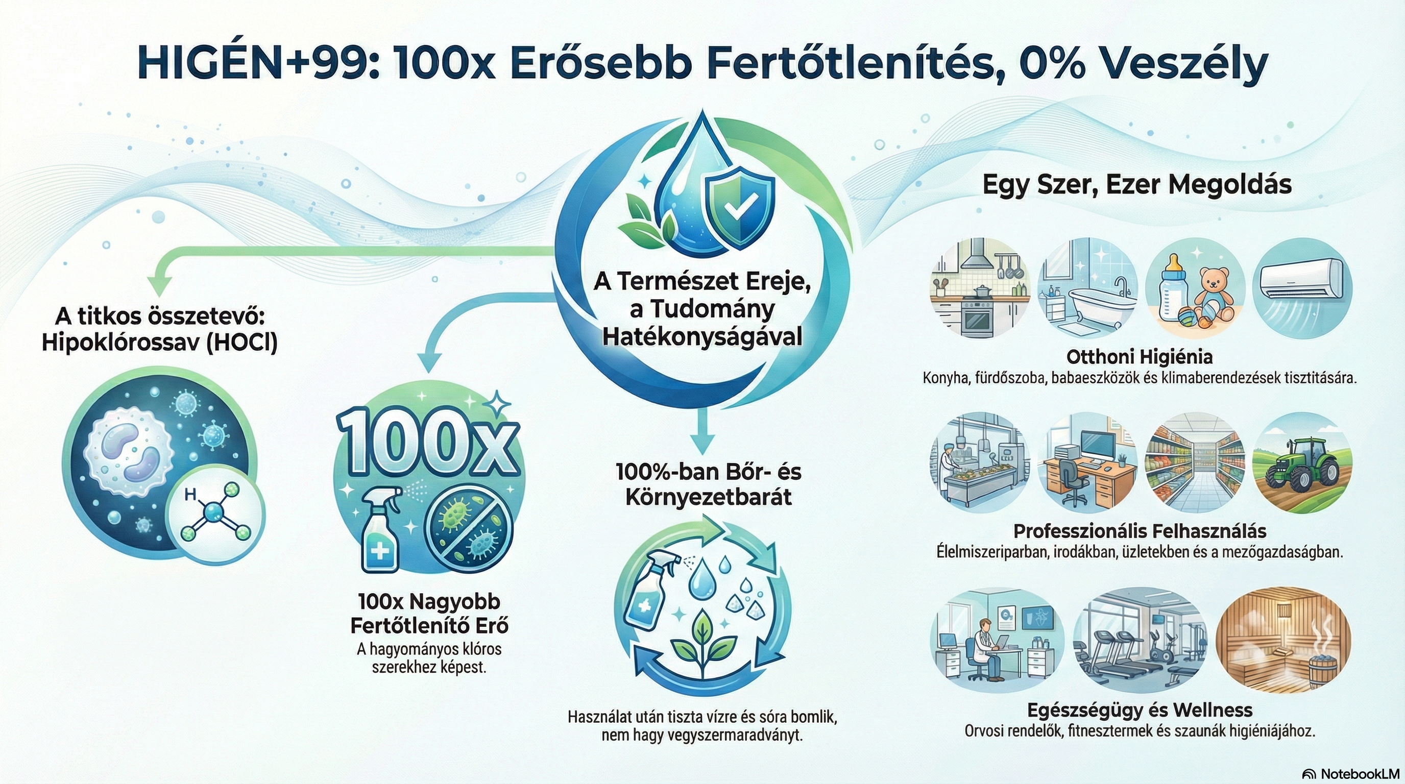 A fertőtlenítés forradalma: 100-szor nagyobb erő, nulla kockázat – Ismerd meg a HIGÉN+99 titkát!