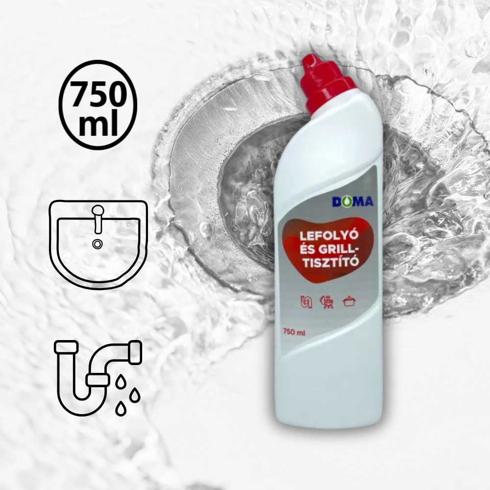 Lefolyó- és grilltisztító 750 ml Lefolyó- és grilltisztító 750 ml
