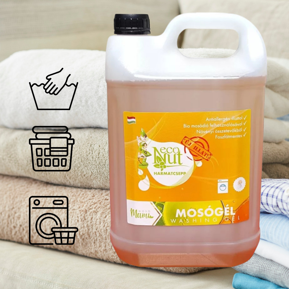 EcoNut mosódiós mosógél - Harmatcsepp 5 l.