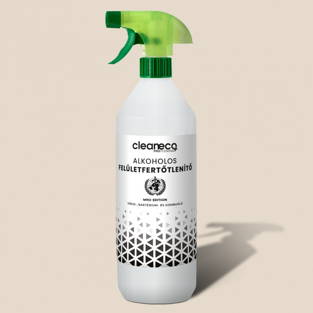 Cleaneco - Alkoholos felületfertőtlenítő - vírus-, baktérium- és gombaölő - 1 L - szórófejjel