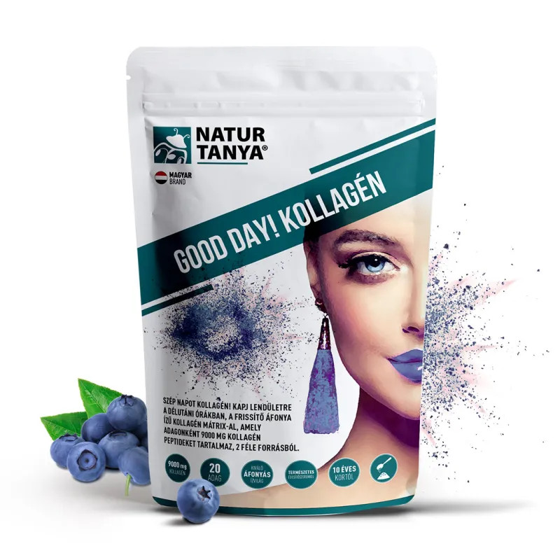 Natur Tanya® GOOD DAY! Kollagén Mátrix – Áfonyás (20 adag)