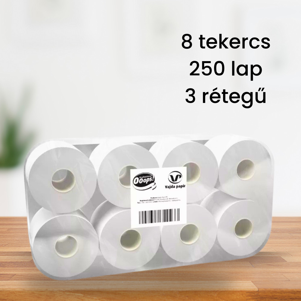 Ooops Professional Toalettpapír 3 rétegű 250 lap